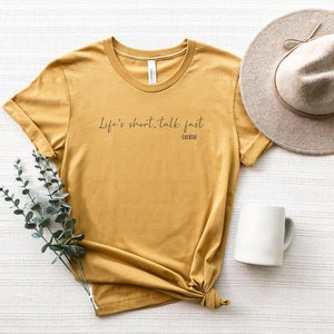 Life is Short Talk Fast Unisex Jersey Short Sleeve Tee