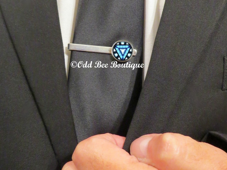 Gift for Him Superhero Tie Clip Marvel Comics Tie Clip Avengers Tie Clip Tony Stark Tie Clip Father/'s Day Gift Iron Man Tie Bar