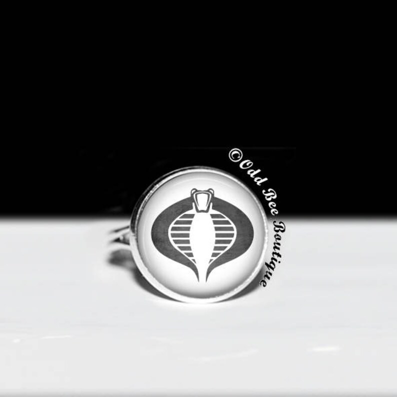 Gi Joe Cobra Emblem Ring American Animation Cartoon Etsy