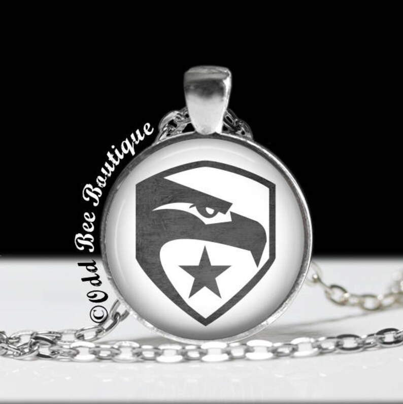 Gi Joe Emblem Necklace American Animation Cartoon Etsy