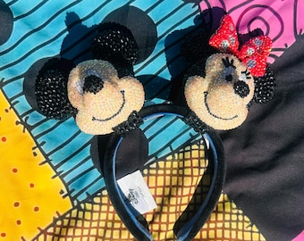 Minnie Mickey ears bedazzled hears