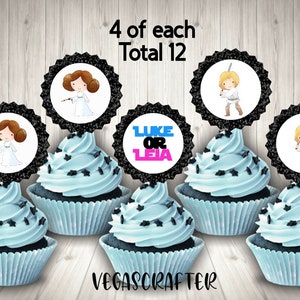Star Wars gender reveal, Star Wars party, Star Wars, free shipping, Luke or Leia gender reveal