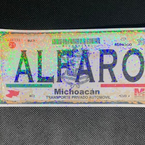 Custom personalized stickers, plate stickers, Mexican sticker car plate