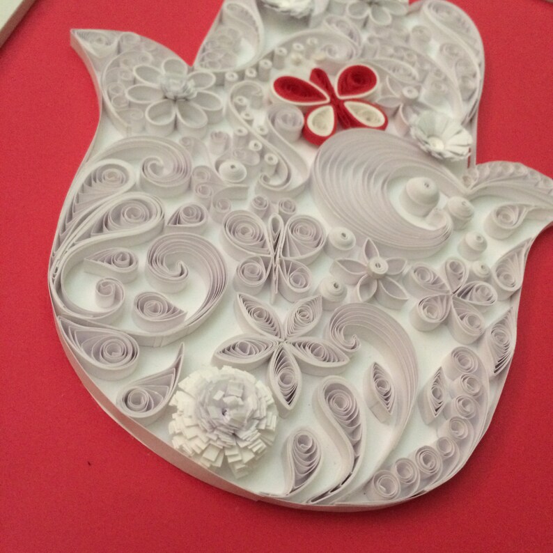 Beautifully Hand Quilled Color Splash Hamsa