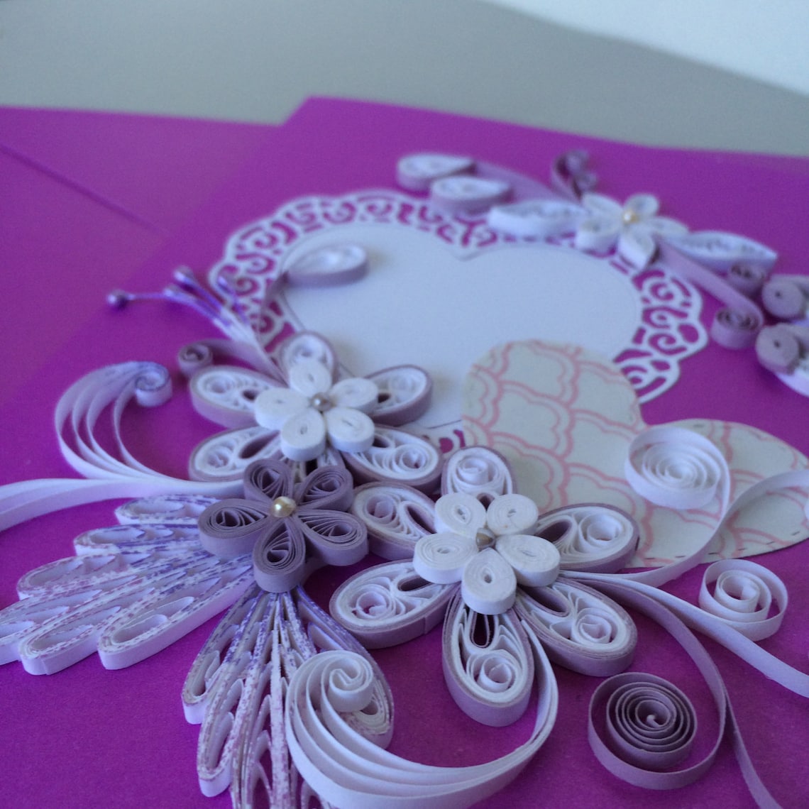 Quilled Card for Any Ocassion Etsy