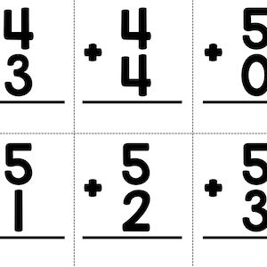 Addition Flash Cards | Printable Flashcards for Kids | Printable ...