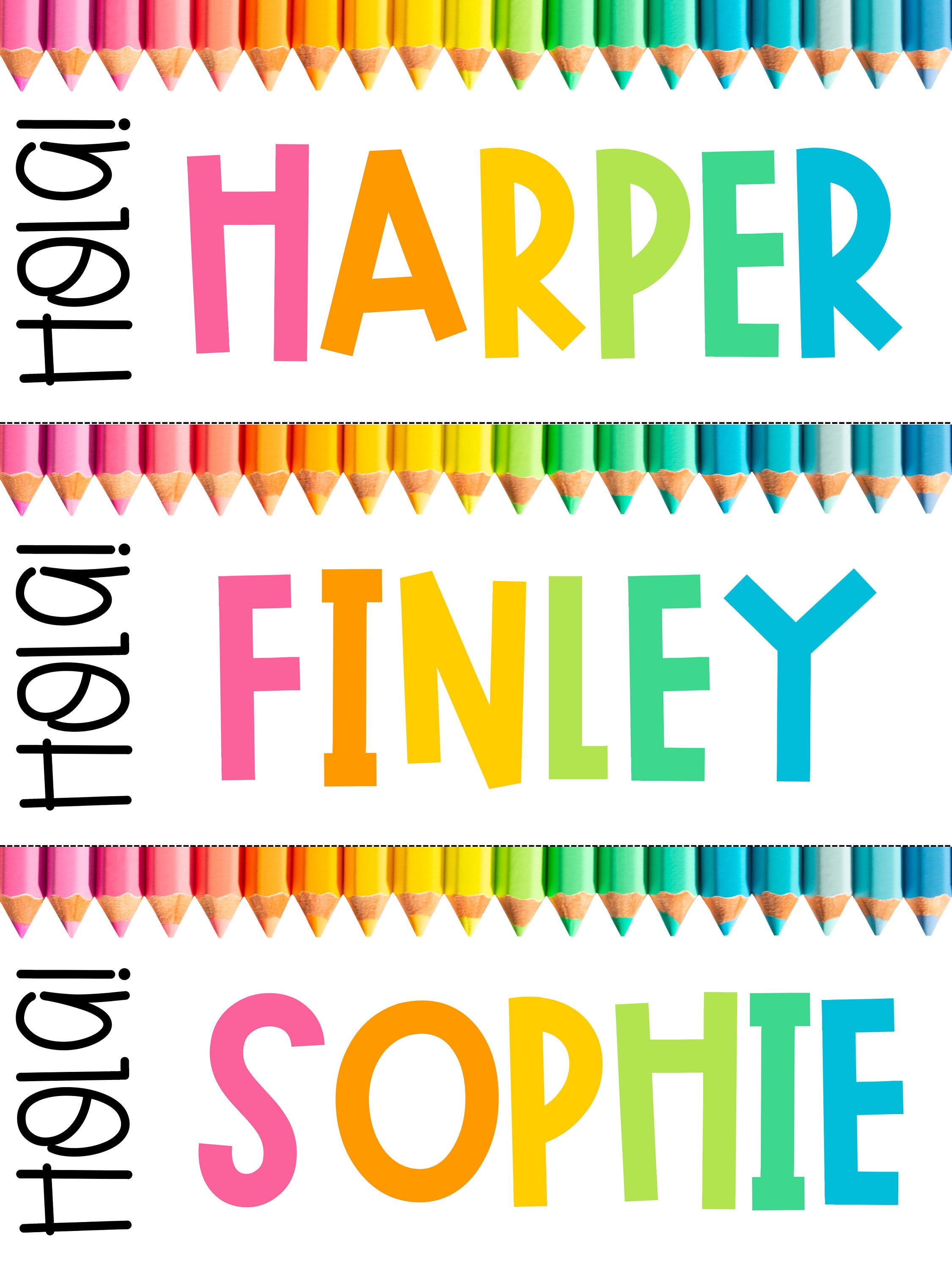 Student Name Tags | Student Desk Plates | Printable Classroom Name Tags | Editable Name Plates ...