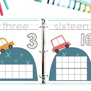 Number Tracing Worksheets | Busy Book Printable | Number Worksheets for Preschool