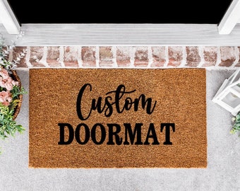 Custom Doormat | Personalized Doormat | Holiday Gift | Business Logo Doormat | Custom Design Doormat | Custom Quote Doormat