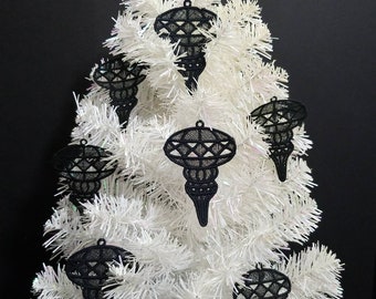 Embroiderd Retro Christmas Ornament