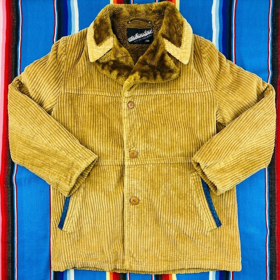 Vintage 80s Oversized Corduroy Men's Brown Jacket