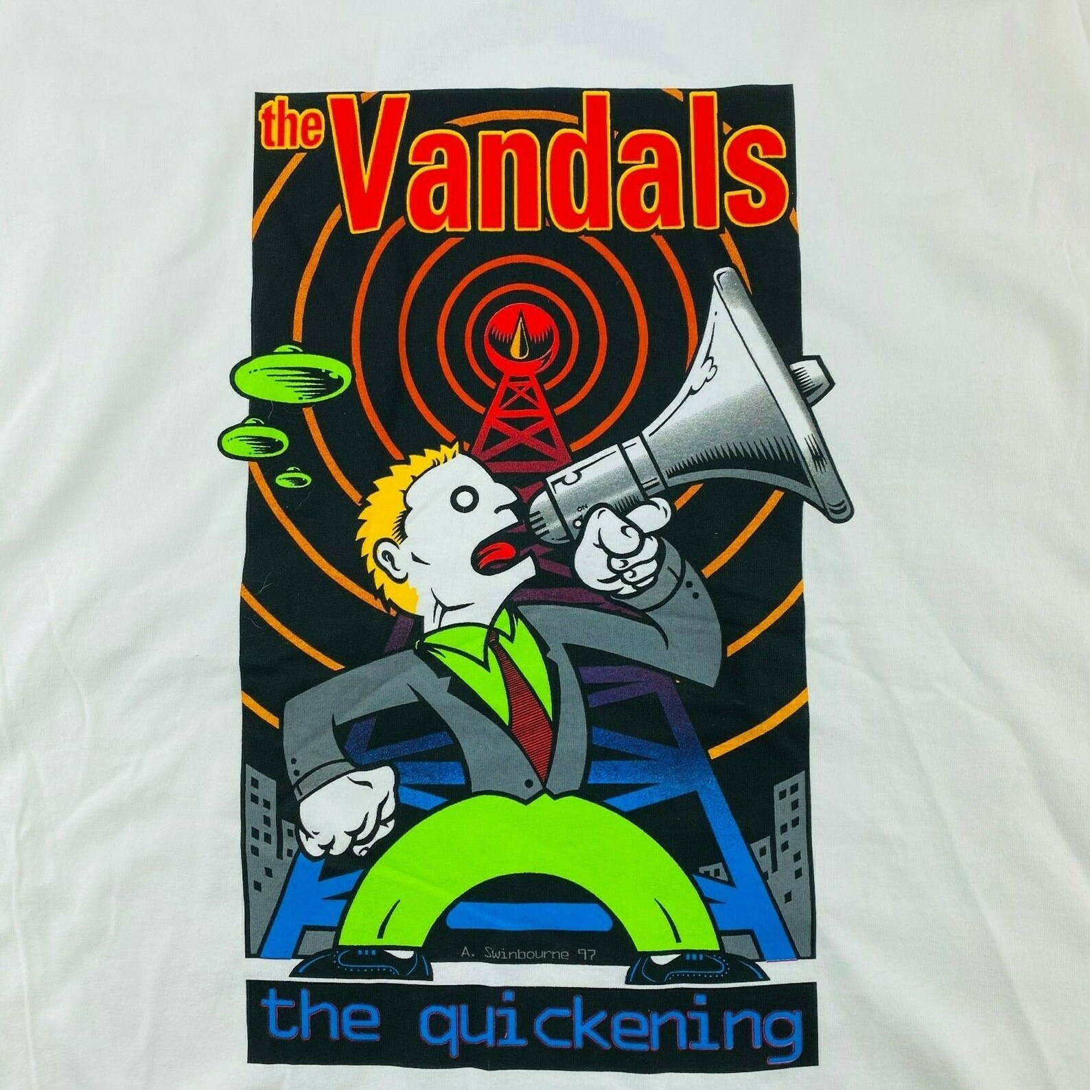 The Vandals Vintage Band Ringer Tee 1997 TShirt Murina Made Etsy
