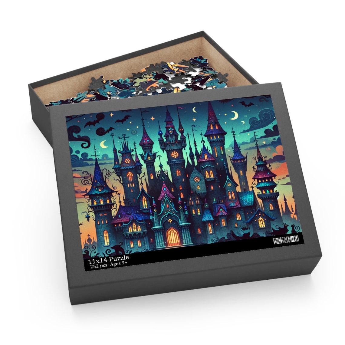 YXYZRMY 1000 Piece Gothic Wolf Forest Jigsaw Puzzle For Adults - Challenging Puzzle With Vivid Art, Storage Bag Included - View #9