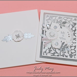 Luxe Hochzeit/Verlobung/Jahrestag Karte | Ausgefallene Klappkarten | Weihnachtskarten | Geschenkverpackung | Set mit 12 Stück von Stampin' Up! Anleitungen