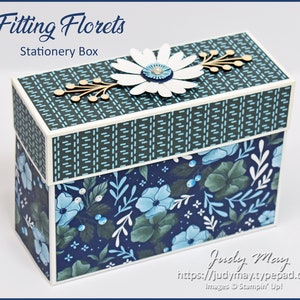 Briefpapier Box | Passende/gerahmte Blümchen Projekte | Danke Geschenke & Karten | Stempeltechniken | Bundle mit 12 Stampin' Up! Anleitungen