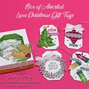 Box Assorted Luxe Tags Sets of Cards Fancy Fold Cards Christmas Cards Treat & Gift Packaging Bundle of 13 Stampin' Up Tutorials image 1