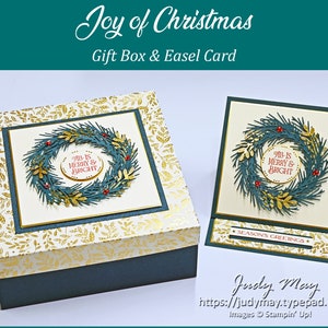 Weihnachtsgeschenkbox | Ausgefallene Klappkarten | 3D Projekte | Besondere Kartenfalten | Feste | Baby | Set mit 12 Stück von Stampin' Up! Anleitungen