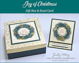 Christmas Gift Box | Fancy Fold Cards | 3D Projects | Special Card Folds | Celebrations | Baby | Bundle of 12 Stampin' Up! Tutorials