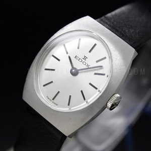 Vintage watch for ladies Edox NOS swiss made, vintage mechanical watch new old stock