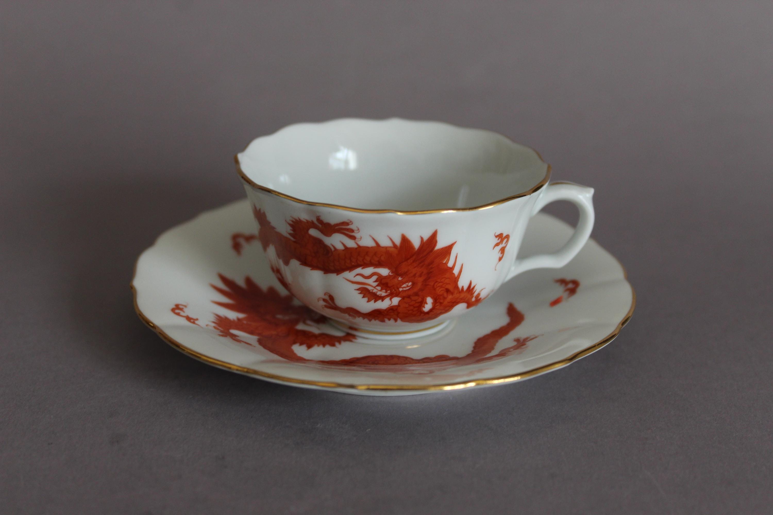 Meissen cup saucer dragon - Etsy 日本