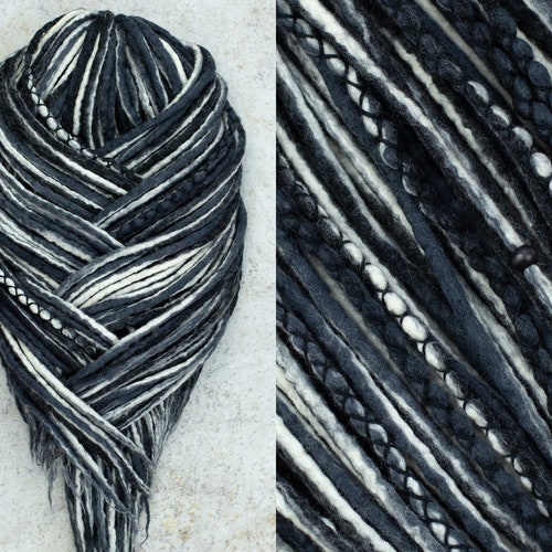 Wool Dreads Dreadlock Extensions field Double Etsy