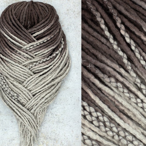 Wool Dreads Brown Blonde earth Dreadlock Etsy