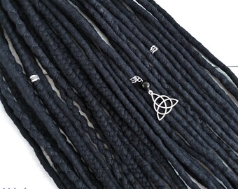 Black Silver Dreads Etsy