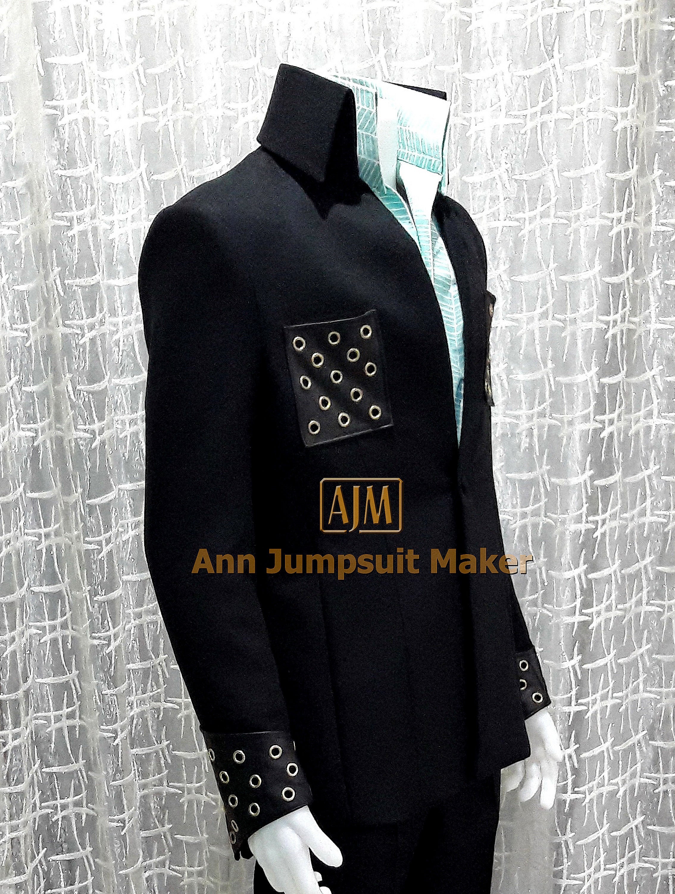 Grommet jacket Elvis stage wear Etsy