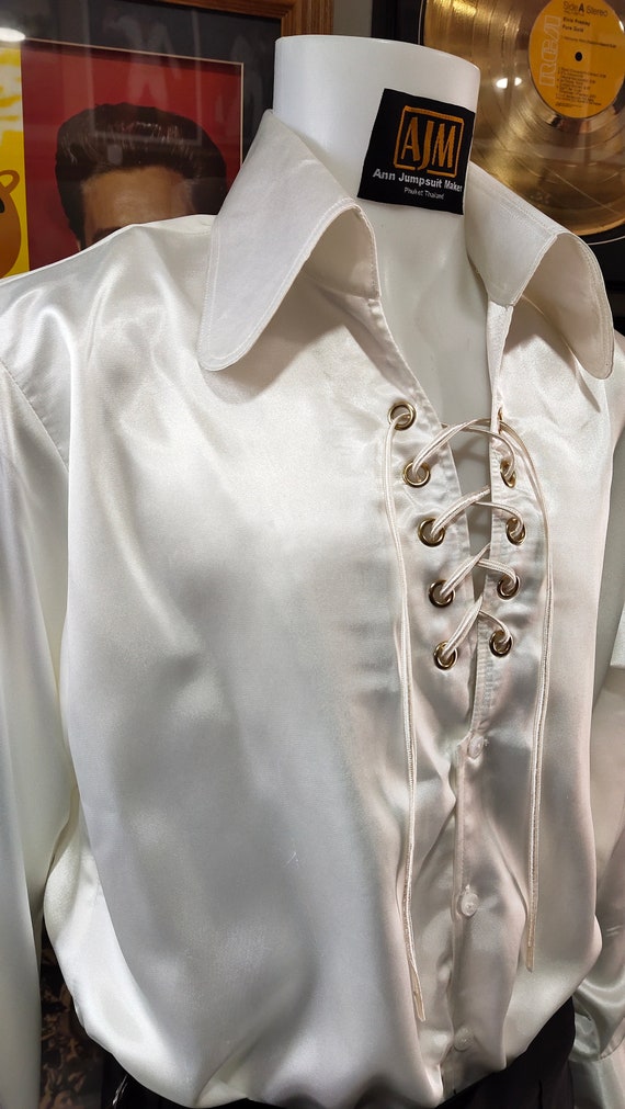 Elvis style high collar shirts Outlet