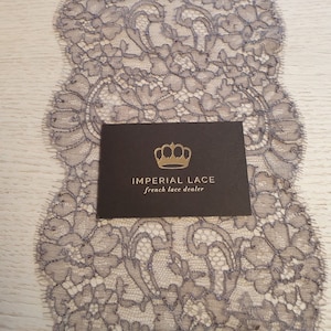 Adorno de encaje marrón, encaje francés, encaje Chantilly, encaje para vestidos de novia, encaje para bodas, encaje floral, encaje para velos, encaje de alta costura, encaje para lencería MK00460