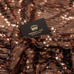Bronze Sequin fabric, Evening dress fabric, Tulle fabric, Sequin fabric, Cocktail dress fabric, Fabric by the yard, Sewing fabric T00351