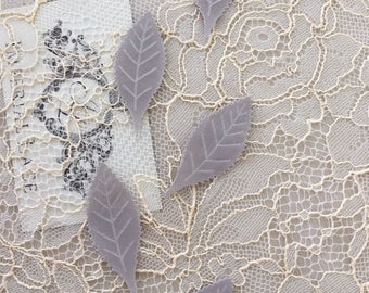 bridal fabric hair accessories P0023 flowers bridal accessories Pale violet bridal fabric leaves hair pins wedding accessories