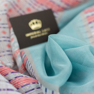 100% mulberry silk chiffon fabric, printed Silk fabric, silk fabric with  print, printed chiffon fabric, Multicolored fabric Z00588