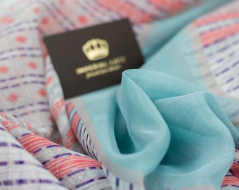 Mulberry Silk Chiffon Fabric, Multicolored Print (53 inch wide)