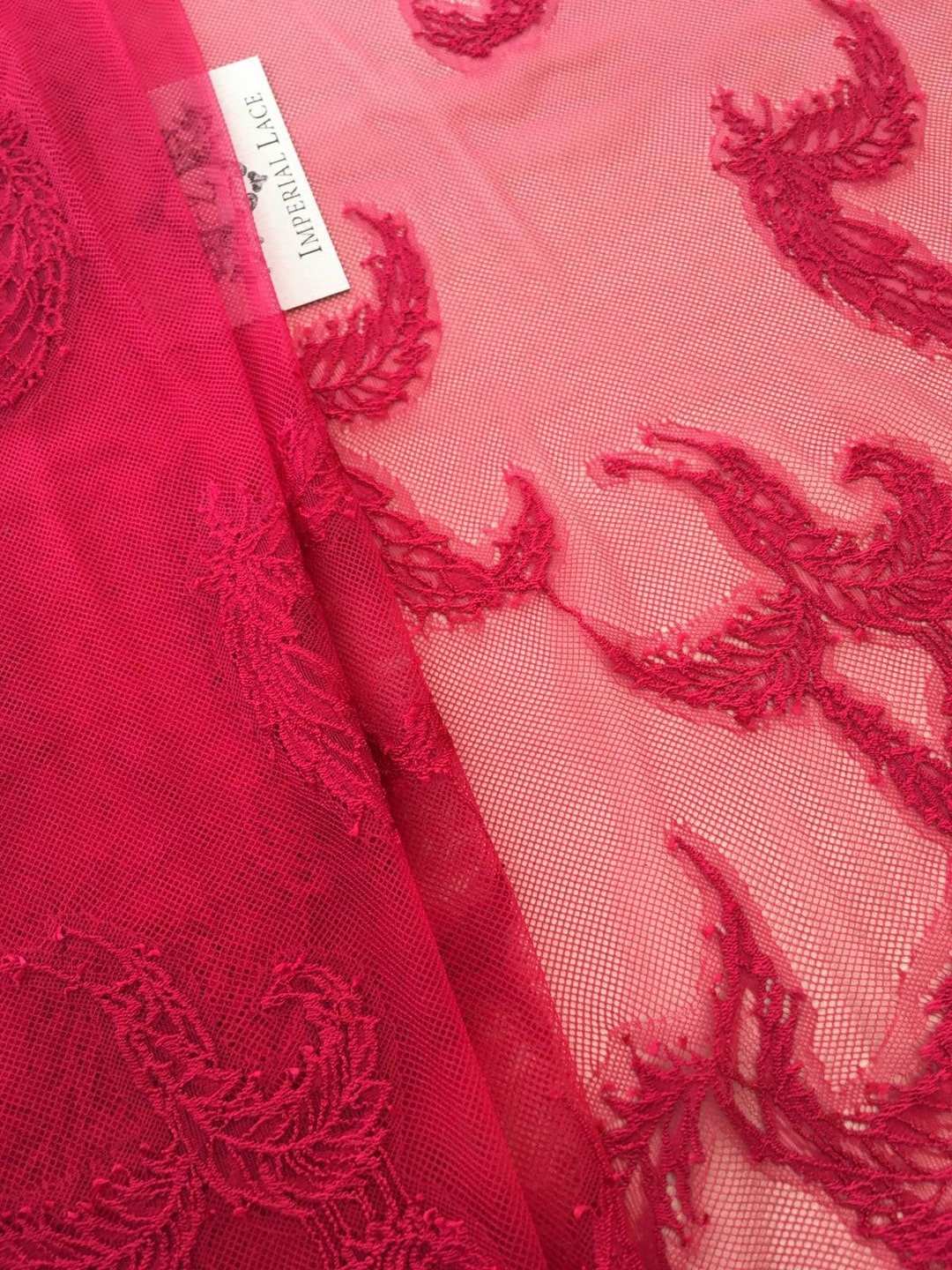 Pink Lace Fabric, Lace Fabric, Boho Lace Fabric, Alencon Lace Fabric