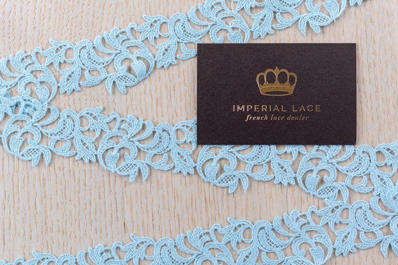 Blue lace fabric Chantilly Lace French Lace Blue lace trim Scalloped lace Eyelash lace Floral Lace MK00523 Bridal lace Wedding Lace
