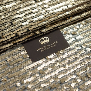 Gold Sequin fabric, Evening dress fabric, Tulle fabric, Sequin fabric, Golden fabric, Fabric by the yard, Sewing fabric, Sequins T00350