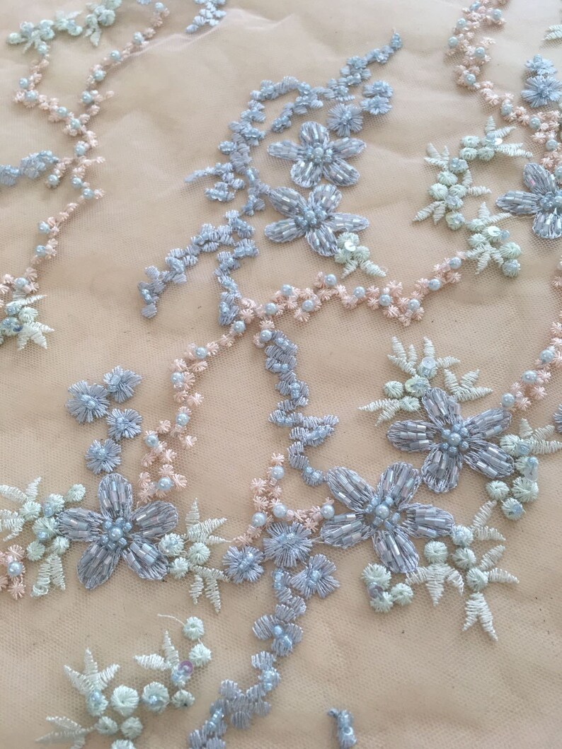 hand made lace 3D lace fabric 3d spitze stoff Wedding Lace K00699 embroidery lace fabric,flowers 3D lace fabric Beaded Lace Fabric