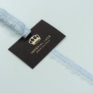 Blaues Schleifenband, Bändchenstoff, Fransenband, Bändchenstoff, Ripsband, Nähband, Spitzenstoff, Stoff Meterware RI00184