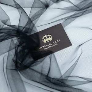 Black tulle fabric, Lingerie black net, Black net fabric, Lingerie net fabric, 3 meter wide tulle fabric, Tulle fabric, Black net, T00191