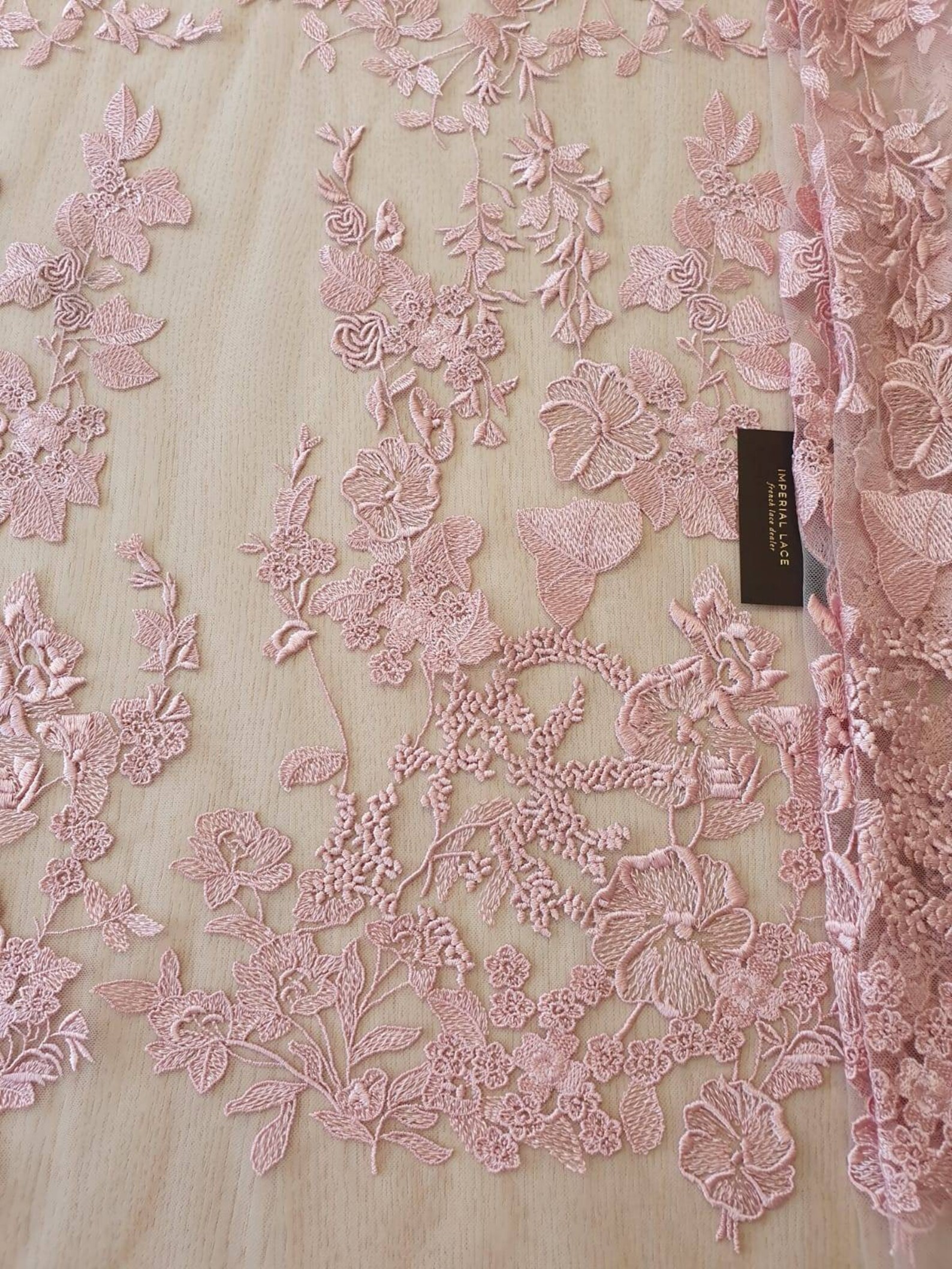 Old rose lace fabric 3D Lace Fabric Embroidery Lace Fabric Etsy