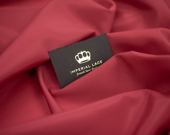 Red Brunello lining fabric, Red lining, Elastic lining fabric, Lining Fabric, Fabric by the Yard, Wedding dress fabric, Z00767