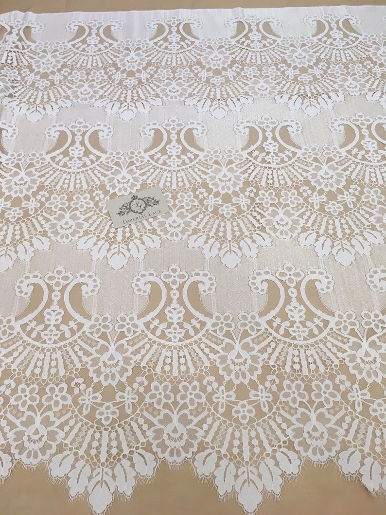 French Lace spitzenstoff soft Chantilly Lace Ivory lace fabric white Lace B00201 chantilly lace Wedding Lace