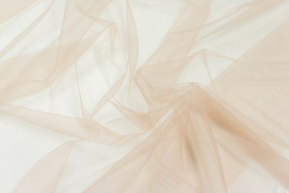 Nude Beige Gray Tulle Fabric, Soft Lingerie Net, Bridal Veil - Etsy