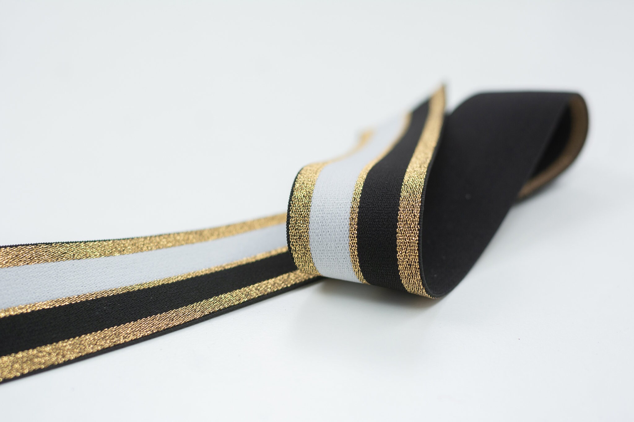 Black Ribbon Gold Ribbon Ribbon Fabric Grosgrain Ribbon Etsy