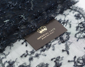 Blaue Chantilly Spitzenborte: Couture Dessous, Hochzeitsspitze