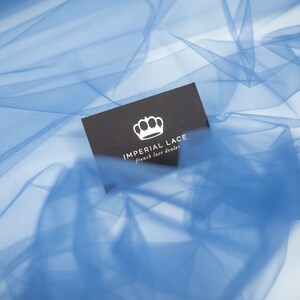 Blue tulle fabric, Premium fabric, Italy fabric, Lingerie net fabric, Blue tulle, Tulle fabric, Polyamide tulle fabric, Tulle, T00331