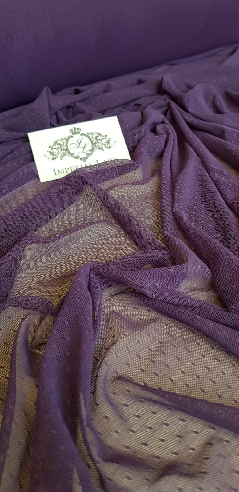 Minerva Crafts Soft Tulle Net Fabric Violet Purple - per metre