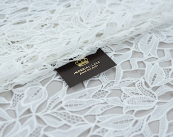 Off white lace fabric, French Lace, Embroidered lace, Wedding Lace, Bridal lace, off white Lace, Veil lace, Lingerie Lace, B00499