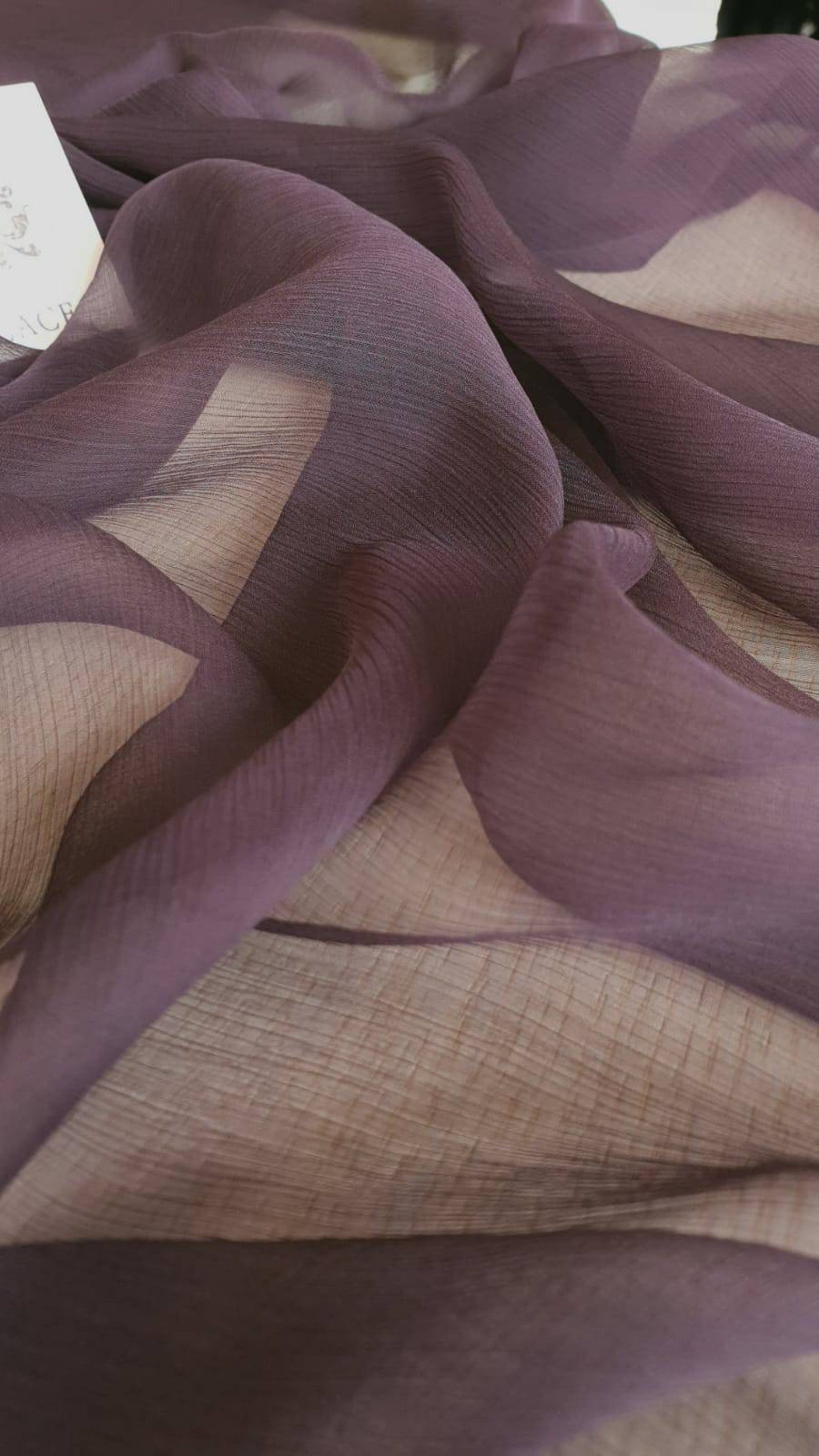 Lilac Silk Chiffon Petal 600 Fabric